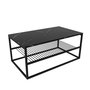 Hanah Home Mesa de Café Industrial Negra